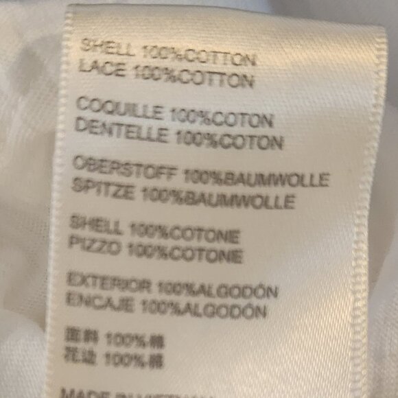 Free People White Embroidered Long Sleeve Shirt. NWT. Size Small. - Picture 12 of 12